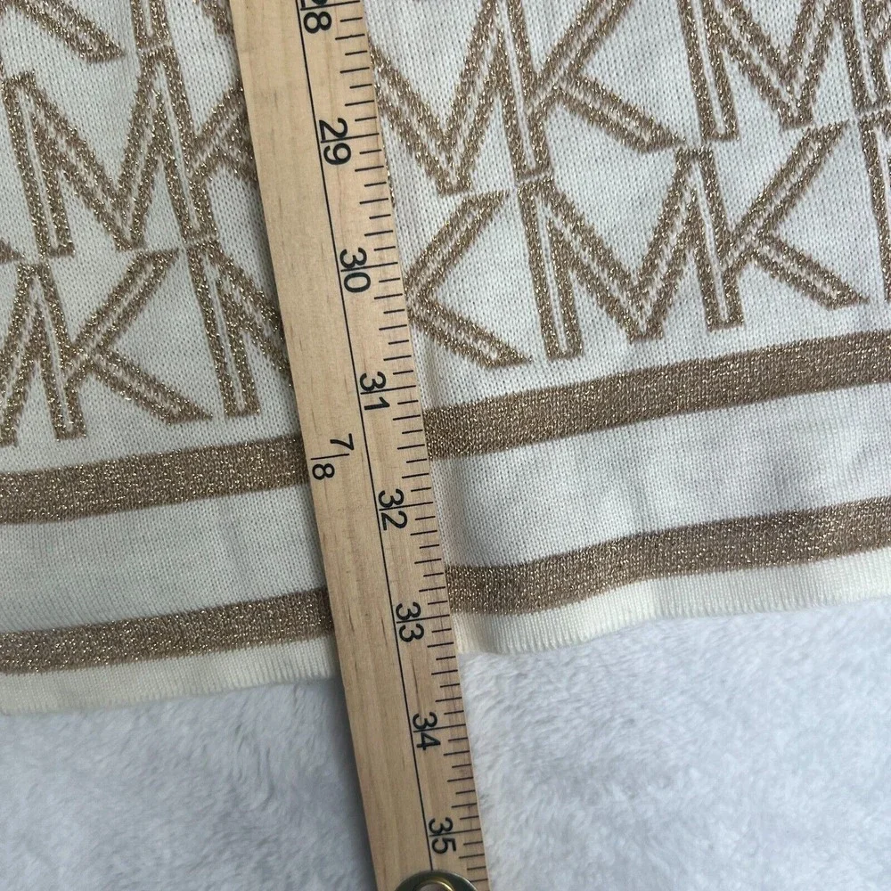 MICHAEL Michael Kors White‎ Gold Scarf Glitter One Size  62